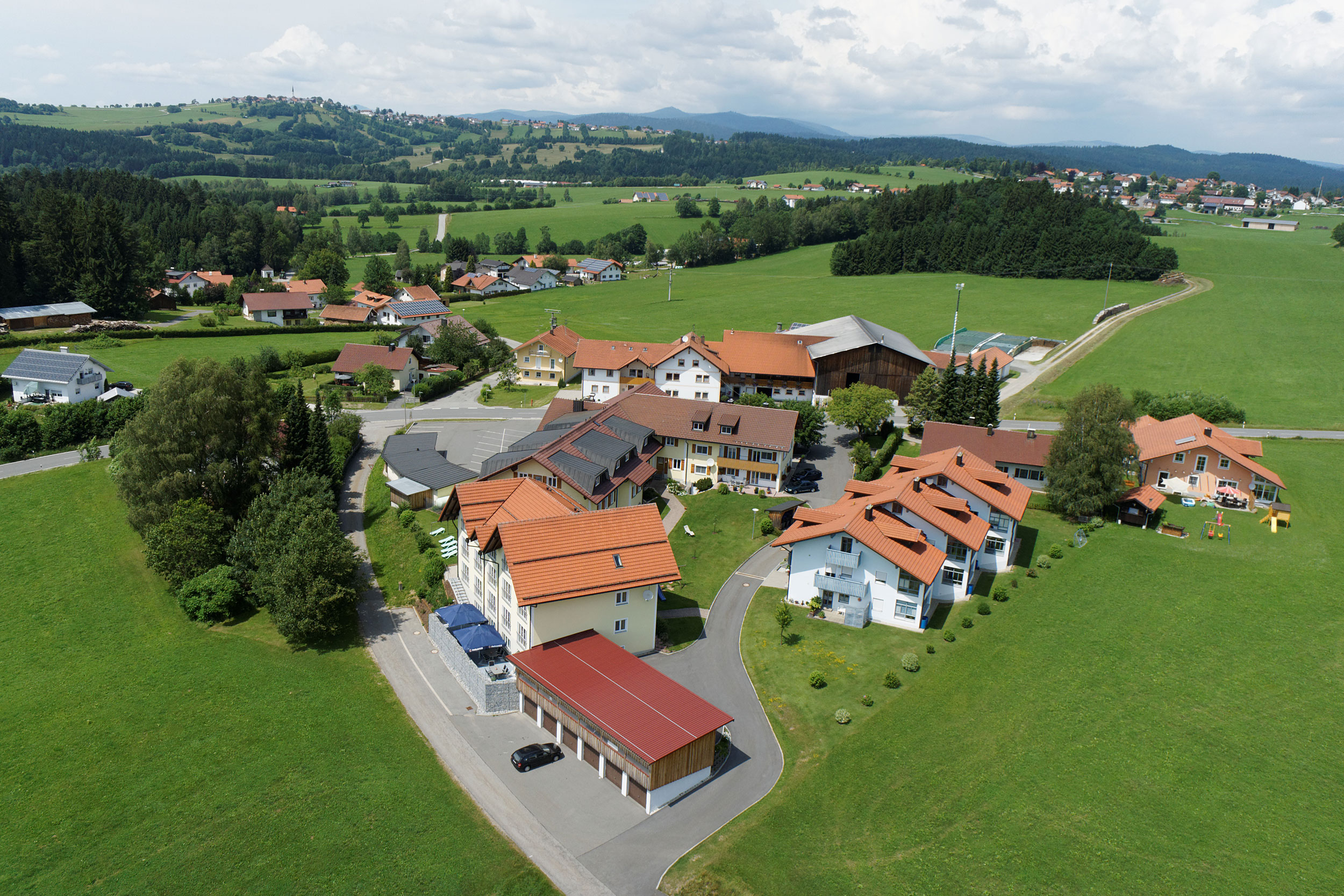 Anfahrt nach Hinterschmiding im Bayerischen Wald